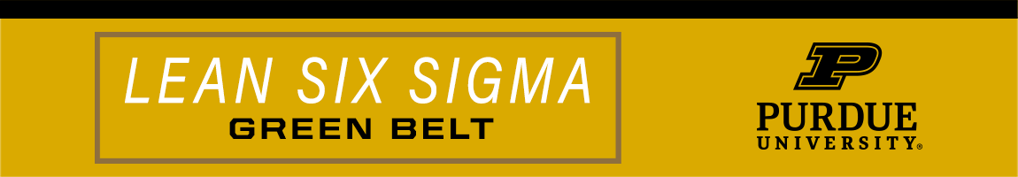 Lean Six Sigma Green Belt Banner